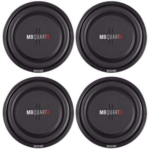 (4) mb quart ds1-254 10&#034; shallow mount car/truck subwoofers w/poly cones