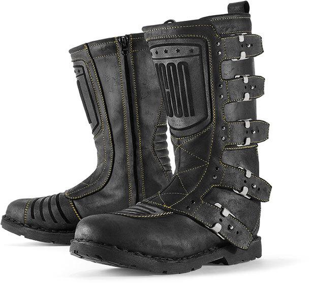 Icon elsinore boot black size 10 new with tags