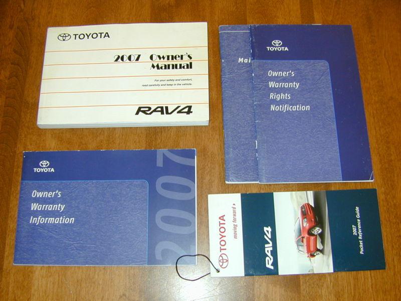 2007 toyota rav4 owners manual