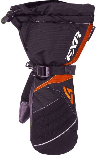 New fxr-snow fusion women&#039;s waterproof gloves/mitts, black/orange, large/lg