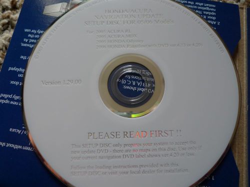 Acura navigation dvd setup disc