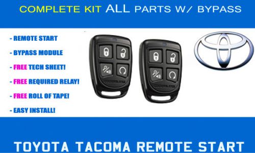 Toyota tacoma remote start kit 2011 2012 2013 2014 - complete - easiest install!