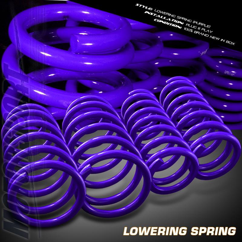 1999-2004 ford mustang v8 purple front rear lowering springs kit coupe 