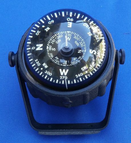 Ycm nautical boat/ship compass in excellent condition! clear plastic! nice!