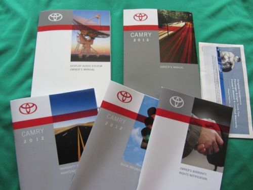 2012 toyota camry owner&#039;s manual