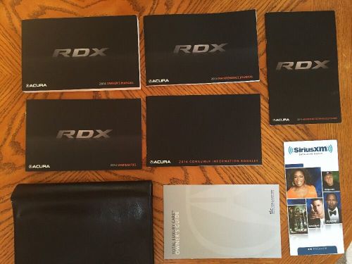 2014 acura rdx factory owner&#039;s manual set &amp; case *oem*