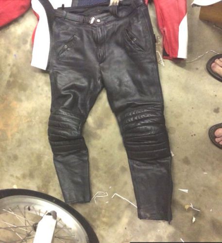Leather takai motorcycle pants size 54 euro or 32/34 waist usa tracke track