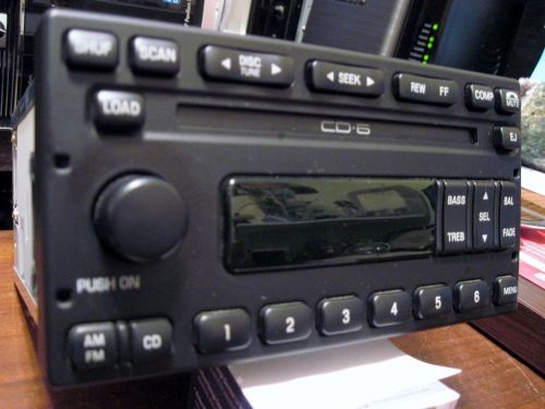 98-03 ford ranger f150 f250 radio 6 disc cd player 3l3t-18c815-ac