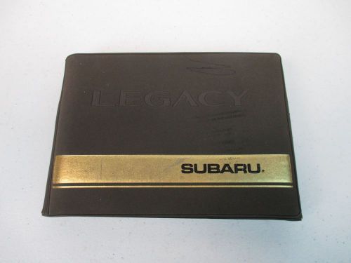 1998 subaru legacy owner&#039;s owners owner manual kit set case guide