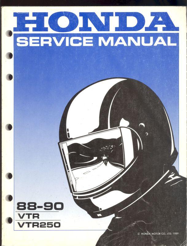 1988 - 1990 honda vtr250 motorcycle  factory service manual