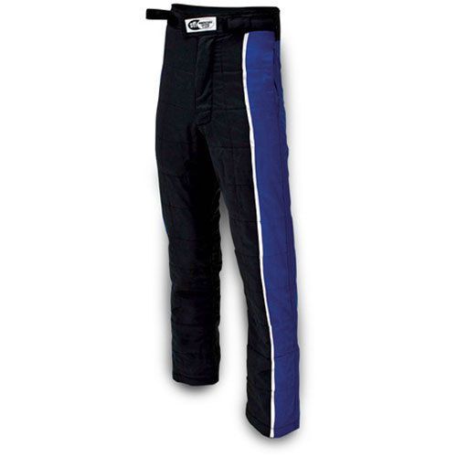 Impact racing 23315406 racer pants sfi 3.2a/5 rated blue &amp; black