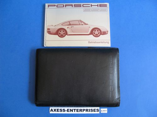 1987 porsche 959 betriebsanleitung *german* owners manual book + oem pouch l177