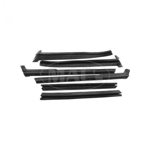 Ford thunderbird roof side rail seal kit, 6 pieces, convertible, 1958-60