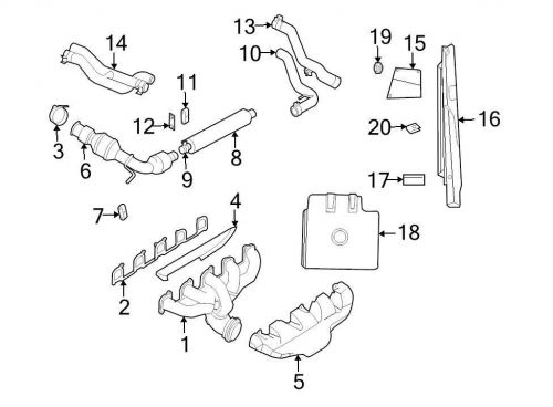 Chrysler oem dodge exhaust heat shield 05290161ad image 16