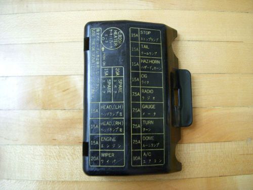 Toyota 82 83 hilux pickup truck fuse box cover, rare vintage part