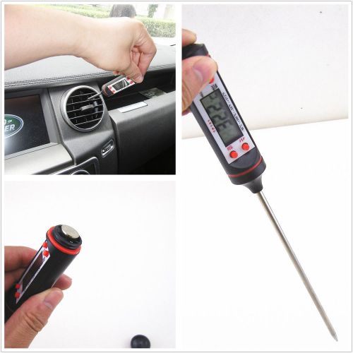 Lcd display needle probe type car digital pyrometer check repair thermometer kit