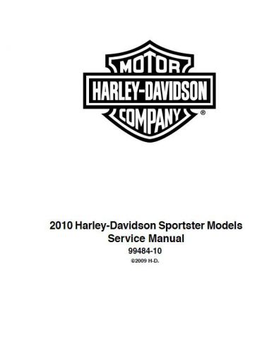 2010 harley davidson 1200 nightster xl1200n sportster service manual pn 99484-10