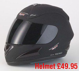 Vcan v100 matt black motorcycle motorbike full face helmet acu gold safety rated