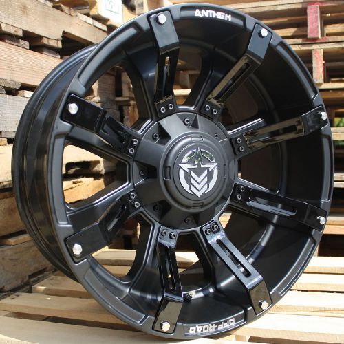 20x10 matte black anthem defender 6x135 &amp; 6x5.5 -24 wheels trail grappler tires