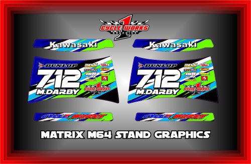 Matrix m64 elite motorcycle stand semi custom graphic kit