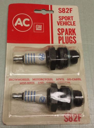 Ac gm s82f sport vehicle spark plugs set of 2 *new* snowmobile motorcycle atv