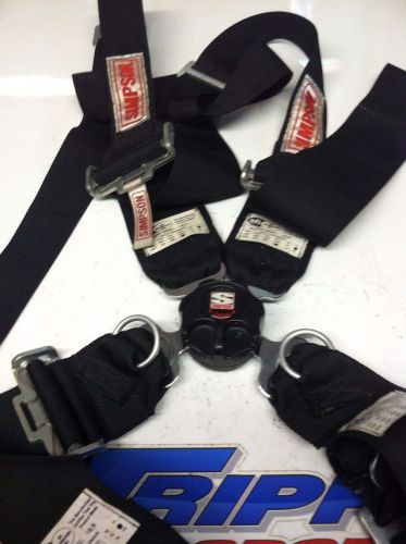 Simpson 5 point seat belts cam lock style fits hans device nascar