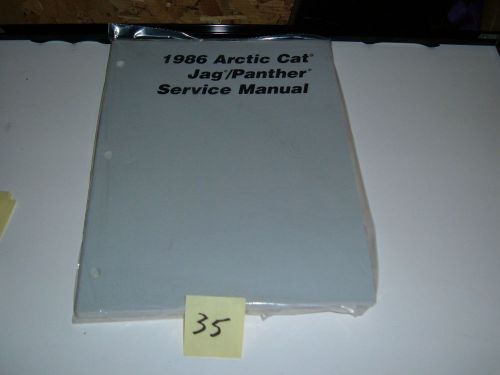 Service manual, 1986 jag &amp; panther - arctic cat  2254-328