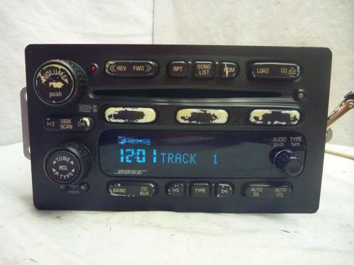 05 06 buick rainer chevrolet trailblazer bose radio 6 cd player 10359565 t1816