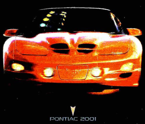 2001 pontiac firebird &amp; trans am large deluxe brochure -firebird-formula-transam
