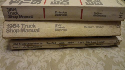 1984 ford truck shop manual e, ht, c, d not a complete set, 4 manuals