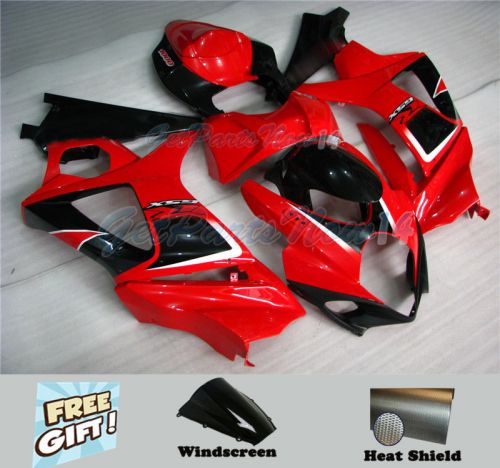 Fit for suzuki 2007-2008 gsxr 1000 injection red black abs fairing plastic i31
