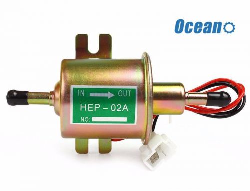 12v suitable for petrol diesel gas fuel pump universal inline electric hep-02a