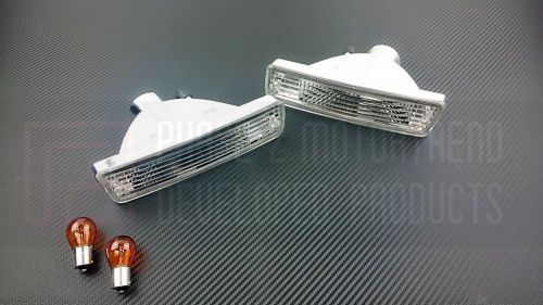 P2m clear front bumper turn signals for nissan s13 1989-90 [usdm] and jdm silvia