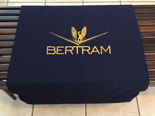 Bertram navy with gold logo embroidery gunwale boarding mat 24&#034;x36&#034;