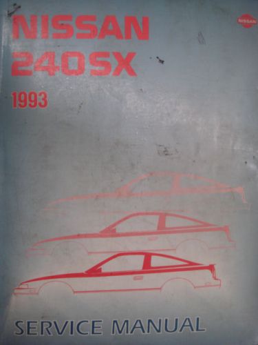 1993 nissan s13 240sx 240 sx oem factory service manual shop repair