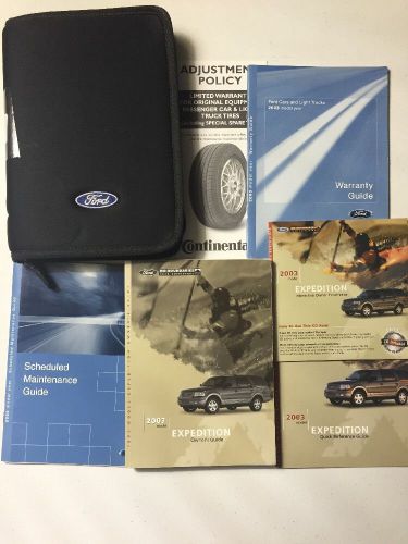 2003 ford expedition owners manual with maintenance and warranty guide &amp; case
