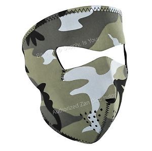 Zan headgear wnfm202, neoprene full mask, reverse is black, urban grey camo