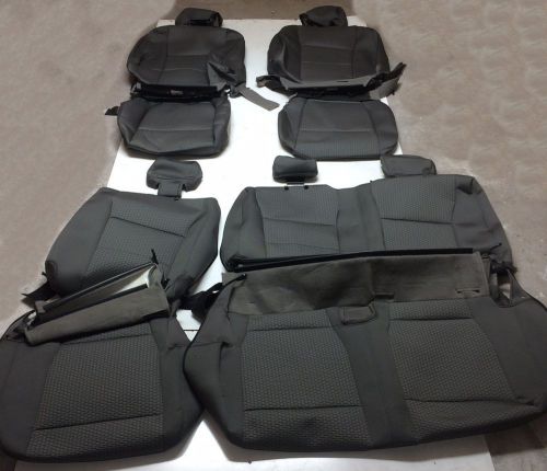 2015 2016 ford f150 xlt supercrew crew cab oem factory cloth seat covers gray