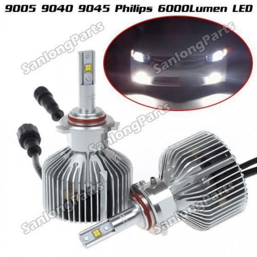 9005 h10 hb3 philips 6000lm fog light driving lamp hid 6500k detachable led bulb