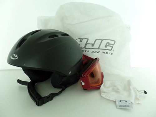 Giro 540 black open-face snow sport helmet m 55.5-57cm 06/05 114383 goggles lot