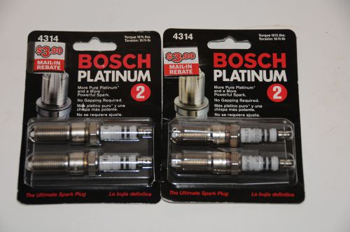 Bosch spark plugs 4314 -platinum lot of 4 plugs