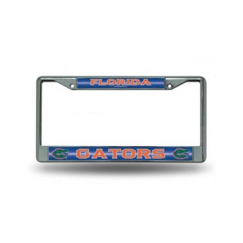 Florida gators glitter chrome license plate frame - fcgl100101