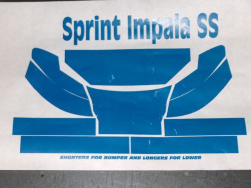 Sale new nascar racing paint protection film set sprint cup chevrolet impala ss