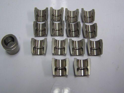 16 titanium 11/32&#034; super 7 valve locks +50 bead groove xceldyne dw 062315-27