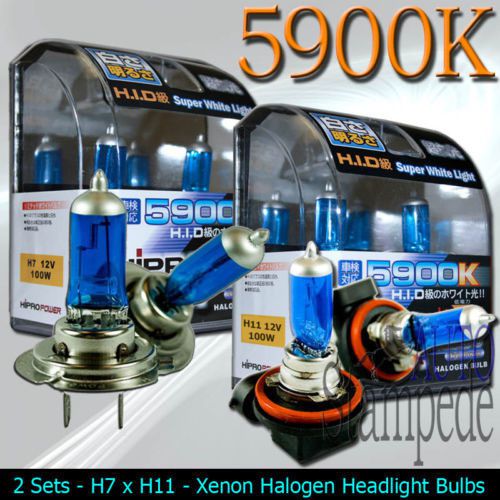 Xenon hid halogen headlight bulb 2006-2012 2013 2014 2015 ford fusion -low&amp;high