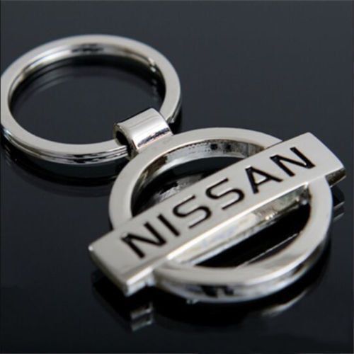 10pcs car logo key chain metal keychain key ring for nissan