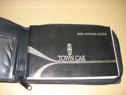 1995 lincoln town car owners manual with case