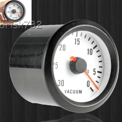 Car motor 2&#034; 52mm 30-10 in.hg turbo vacuum pointer gauge meter us seller