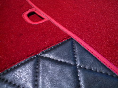 Fiat 1500 + 1600 s cabriolet full carpet set dark red velours