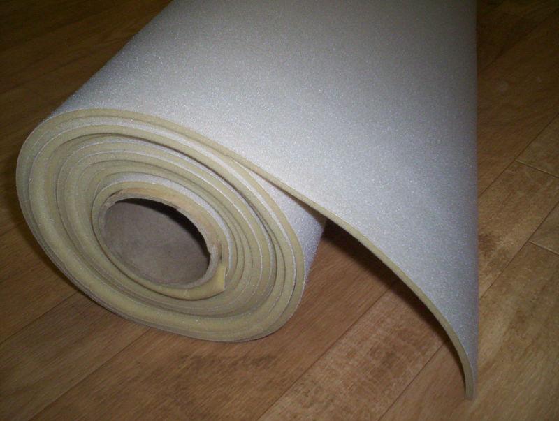 Auto headliner upholstery fabric foam backed 50" long  light grey  fb